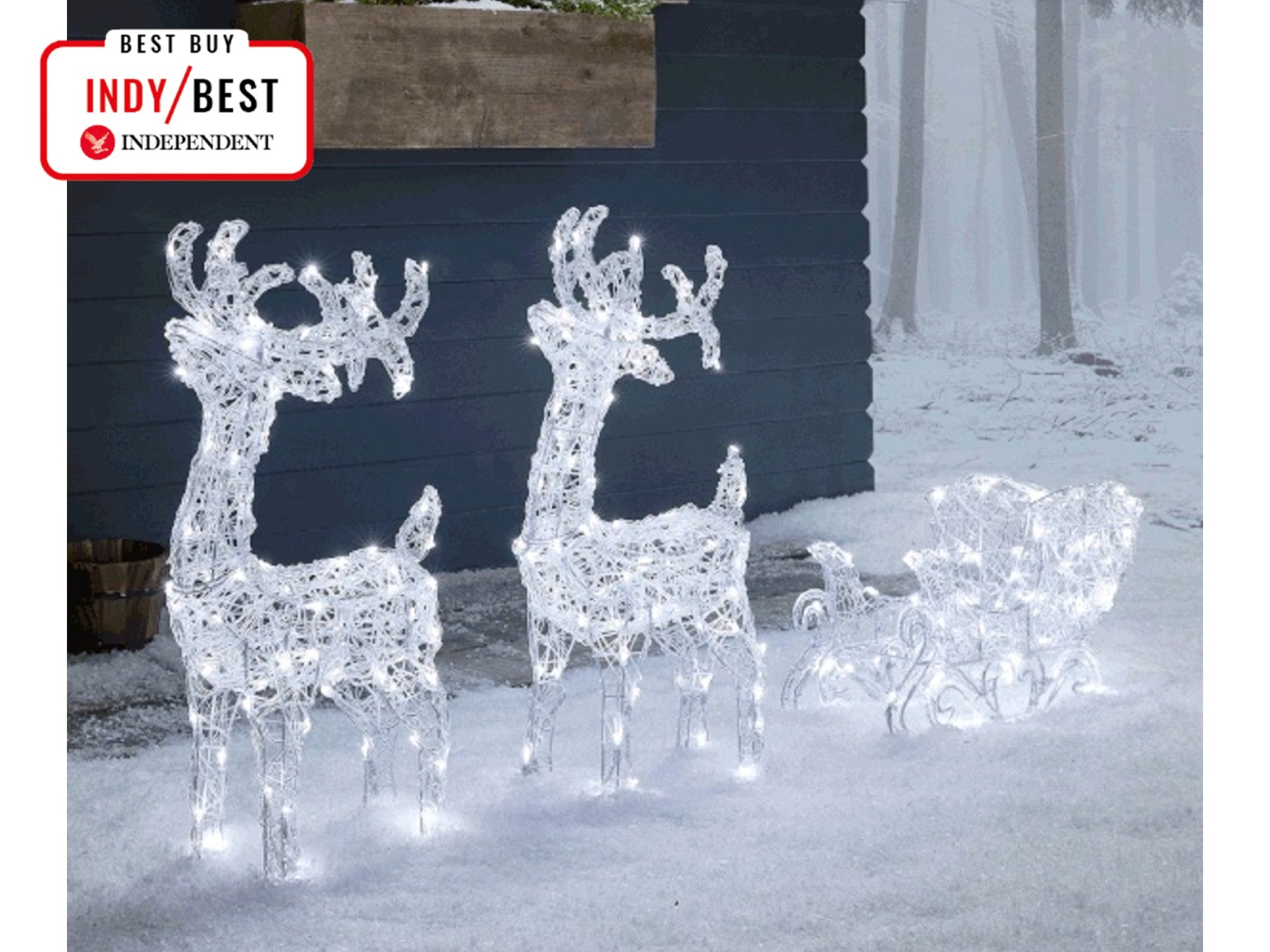 battery operated light up reindeer